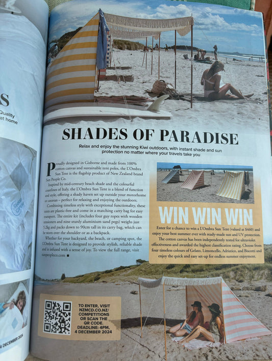 Thank You for Entering Our L’Ombra Sun Tent Giveaway!
